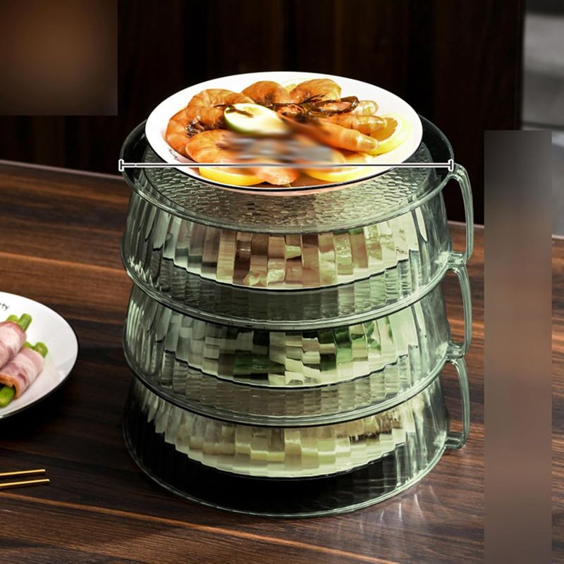 食卓カバー フードカバー 虫よけ 埃よけ 多層 透明 保温 収納便利 丈夫 便利 断熱 省スペース 清潔易い 多機能 おしゃれ プラスチック キッチン収納 積み重ね 残りごはん 家庭用 業務用