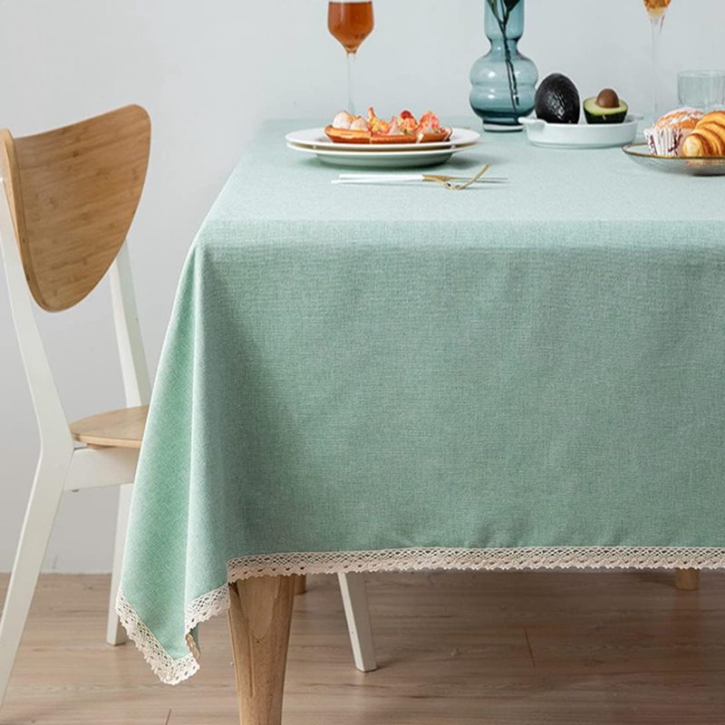 テーブルクロス ビニール 北欧 モダン 撥水 食卓カバー おしゃれ タッセル 手入れ簡単 長方形 汚れ防止..