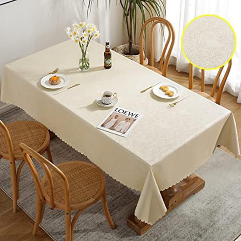 テーブルクロス PU製 長方形 テーブルカバー おしゃれ 気分転換 撥水加工 防油 汚れ防止 手入れ簡単 耐..