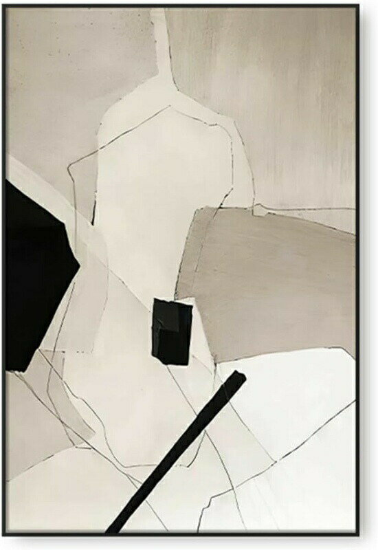 モダンアート 抽象 30x40cm アートフレーム ライン モダン アートパネル キャンバス 北欧 アートポスタ..