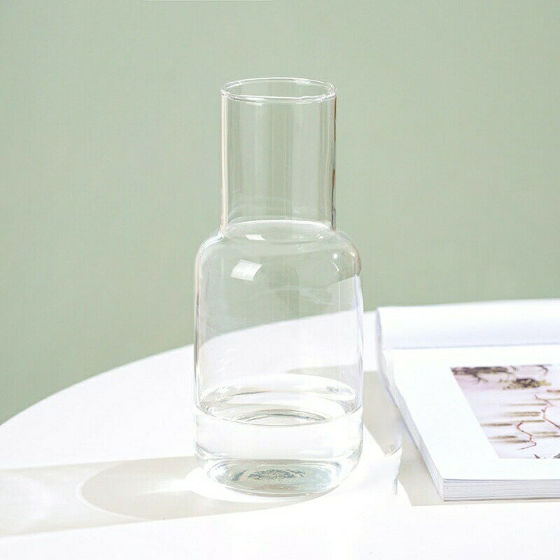 花瓶 ガラス INS風 フラワーベース 北欧 おしゃれ 花器 水栽培 生け花 大きい 花びん ボトル型 直径6cm 広口 北欧雑貨 インテリア 21cm リビング 寝室 オフィス 雰囲気転換 ガラス花