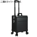 メイクキャリーケース 大容量 コスメボックス キャスター付き LEDライト 鏡付き キャリーボックス プロ ハンドル付き ネイル収納 絵の具 お手入れも簡単 ビューティーケース 出張 旅行用 おしゃれ