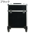 キャスター付き メイクキャリーケース プロ用メイクボックス 引き出しトレー プロ 大容量 収納ケース ハンドル付き ツール箱 ホイールコスメティック収納ボックス 美容師 出張 旅行 携帯便利 プレゼント