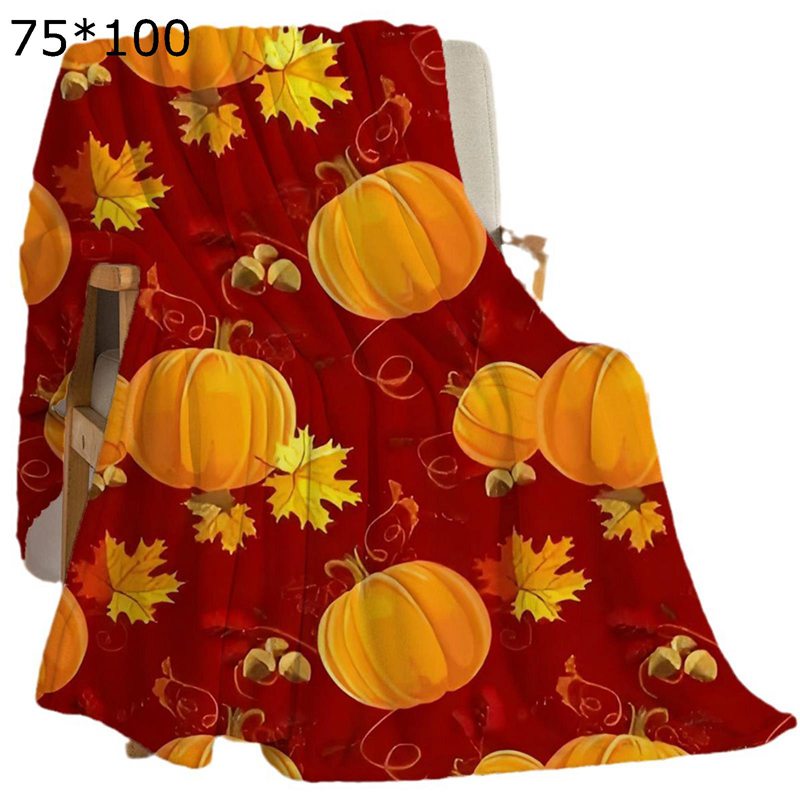 膝掛け 毛布 プリント ハロウィン カボチャ もうふ ふわふわ もこもこ毛布 ブランケット 暖かい毛布 毛..