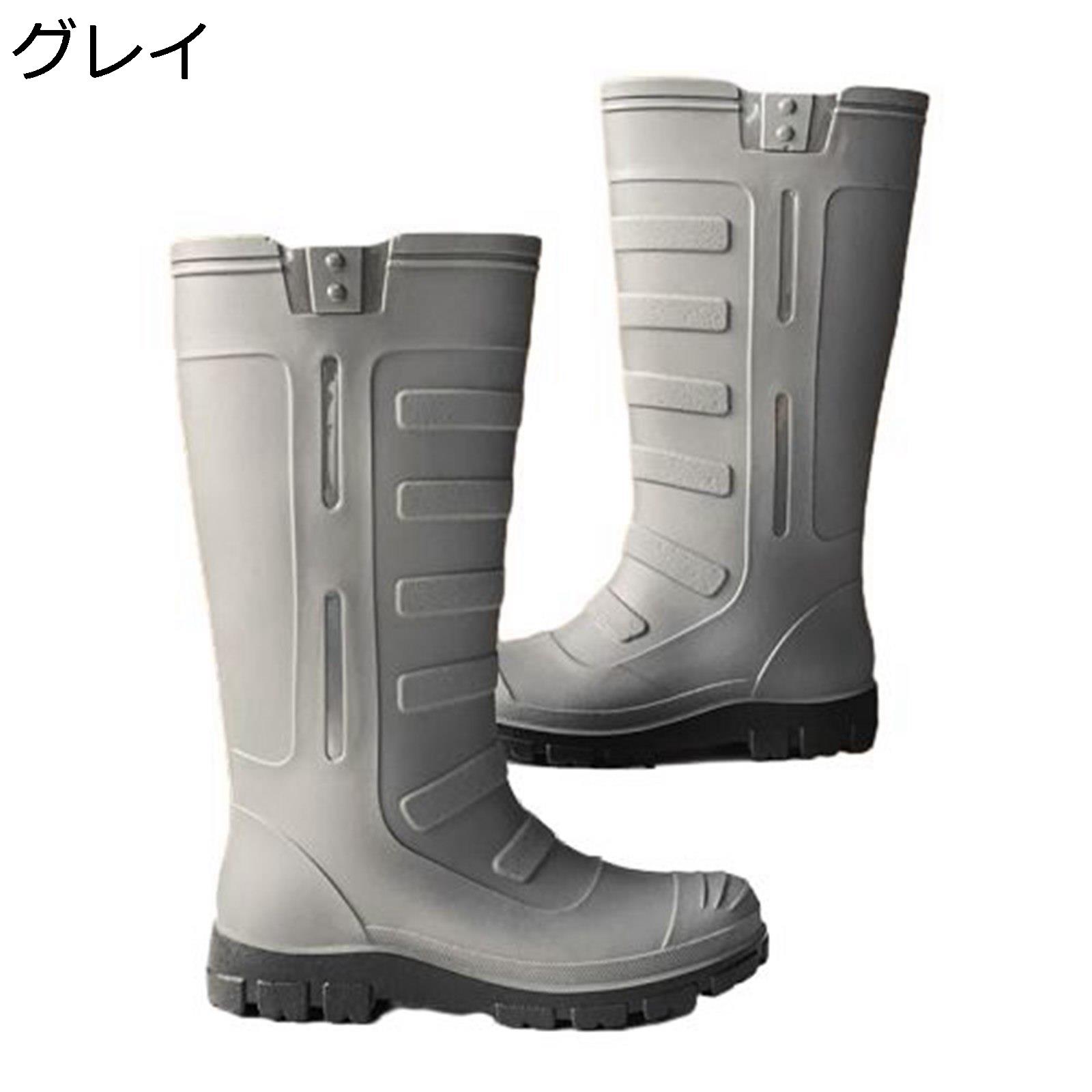 レインブーツ メンズ 大きいサイズ 小さいサイズ 男女通用 ロングブーツ 長靴 スリッポン フラット 滑り止め 晴れ兼用 梅雨 生活防水対応 お出かけ レジャー 園芸 釣り 泥避 脱ぎ履きやすい