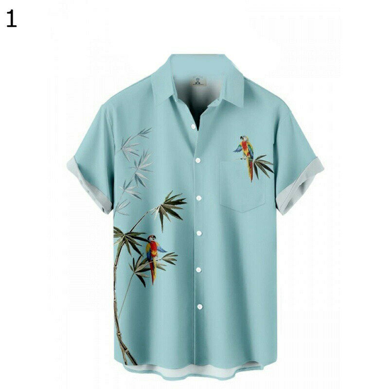 アロハシャツ ビーチシャツ メンズ 半袖 夏 開襟シャツ ハワイ風 3Dプリント カジュアル 通気性 薄い 軽い 快適 耐久 ゆったり おしゃれ メンズシャツ 大きいサイズ 通学 通勤 バカンス サマー