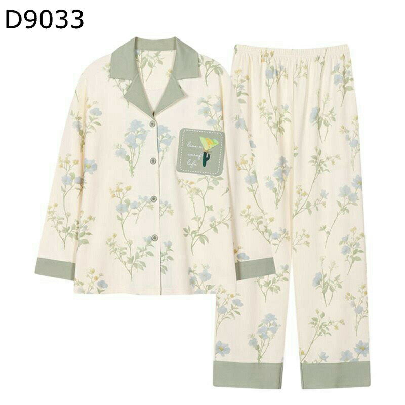 レディース パジャマ ルームウェア 春秋 前開きタイプ 綿 長袖 長ズボン 上下セット 通気性 吸汗速乾 肌に優しい ゆったり 寝間着 寝やすい ホテル 旅行 おしゃれ 大きいサイズ セットアップ