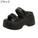 厚底スリッパ ビーサン ビーチサンダル 外出スリッパ サボ レディース プラットフォーム カジュアル ファッション 春夏 無地 シンプル 美脚 細見え 身長アッ...