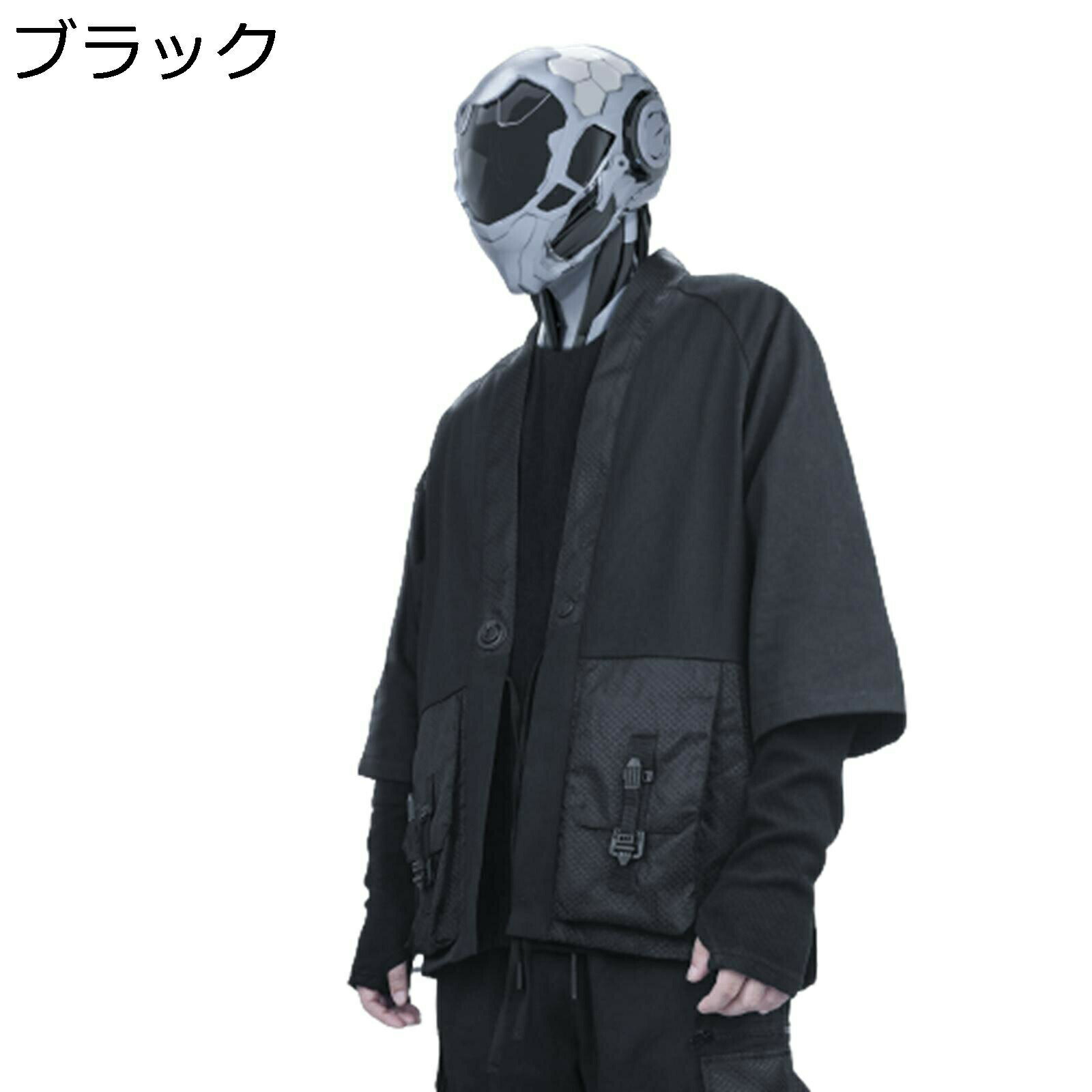 ジャケット メンズ シャツ 長袖 カーディガン 機能風 パンク 和式カーディガン 通気性 無地 ファスナー付き 個性 カッコイイ メンズファッション カジュアル 青年 ストリート お出掛け 服 夏服