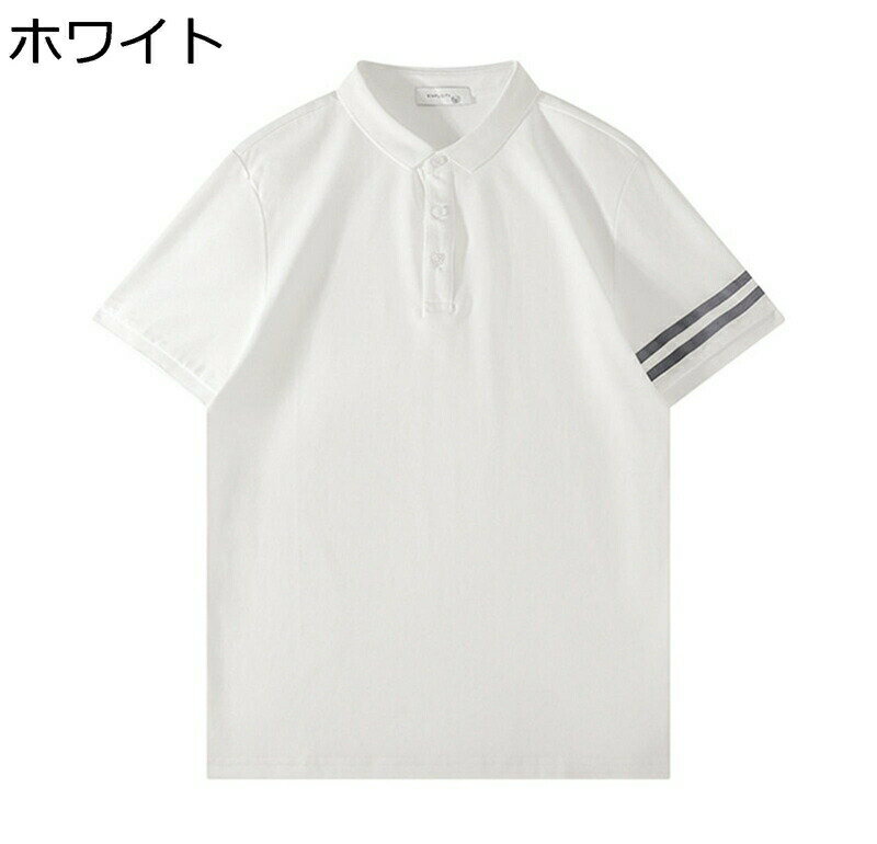 メンズ ポロシャツ 4xl 4色展開 半袖 夏 tシャツ ボーダー柄 ボタンダウン 綿tシャツ 襟付きシャツ ビズポロシャツ 涼しい半袖 ラガーシャツ メンズファッション 透気 接触冷感 速乾吸汗 男性用 通勤 バカンス