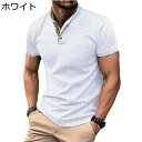 メンズ Tシャツ ポロシャツ 半袖 ゴルフウェア 襟付き スタンドカラー 大きいサイズ 夏服 プルオーバー ハイネック 細身 吸汗速乾 軽量通気 伸縮性 スリムフィット リゾート 釣り テニスシャツ