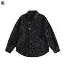ファッションシャツ ジャケット メンズ 金属 蝶 金属ボタン付き ダメージ加工 シャツジャケット 長袖 折り襟 上着 軽い 普段用 日常着用 春夏秋冬 男性用 ...