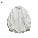 シャツ メンズ ?色 素色 ジャケット 短め シャツジャケット 長袖 折り襟 コンフォート アウトドア 上着 トップス ins風 室外 散歩 職場 通勤 会社 春夏秋冬服 男性用 流行り ファッション