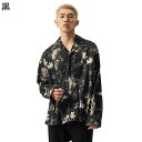 花柄シャツ メンズ ジャケット 花柄 花 花飾り プリント アメカジ シャツジャケット 長袖 折り襟 柔軟 アウトドア ヴィンテージ 上着 トップス 会社 通学...