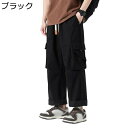 カーゴパンツ マルチポケット 裾ゴム カジュアルパンツ メンズ ゆったり 作業服 長ズボン アウトドア 個性 ファッション hip hop ストリート 快適 気持ちいい 春服(4)