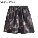 ビーチパンツ 水着 五分ズボン ハワイ風 サーフパンツ メンズ ボタニカルプリント 海水パンツ 総柄 エスニックスタイル 大きいサイズ 春夏着 蒸れない 吸汗 軽い コンフォート プール ビーチ