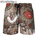 サーフパンツ 海水パンツ S-6XL プリント 大きいサイズ 水着 ビーチパンツ メンズ 西部 抽象的 幾何学模様 エスニック風 ビーチ プール ネイティブ柄 五分ズボン 春夏 水陸両用 快適 軽快