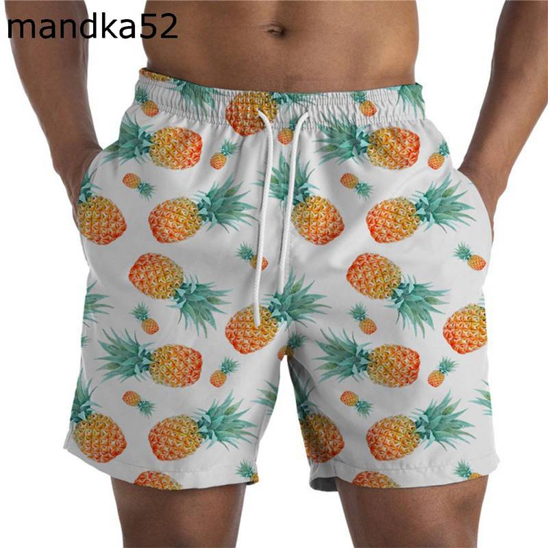 サーフパンツ ビーチパンツ 犬 水着 メンズ ボタニカルプリント ショートパンツ 果物柄 ボタニカルモチ..