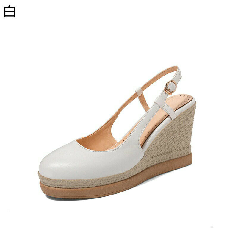 ウェッジソールサンダル レディース ジュートサンダル 厚底サンダル 9cmヒール ファッションサンダル 脚長効果 シンプル ママシューズ 女性らしい 防滑 履き心地 春夏秋着 二次会 女子会