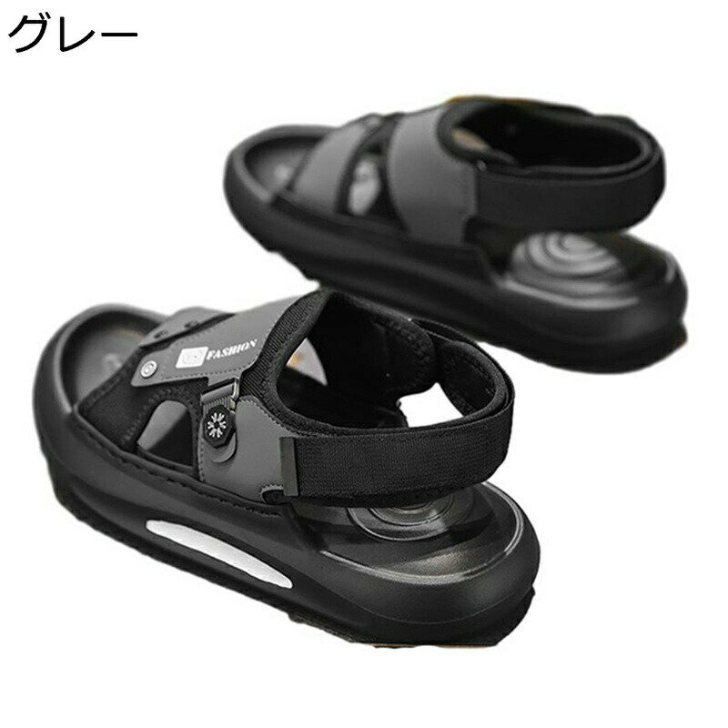 楽天kcreateビーチサンダル アウトドア 軽い 防滑 厚底サンダル メンズ スポーツサンダル おしゃれ 夏 痛くない ドライバーズシューズ オシャレ ウォーキングサンダル カジュアル 撥水 大きいサイズ