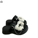 ミュール 厚底サンダル 金属 スタッズ リベット メタリック レディース チェーン ミュールサンダル スリッパ サボ 外履き チャンキーヒール 身長アップ 細見え オシャレ 高見え お洒落 夏