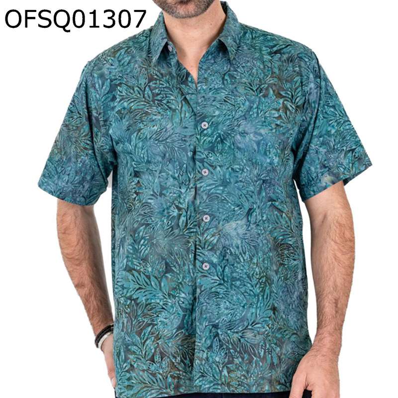 アロハシャツ ハワイシャツ メンズ S-5XL 絞り染め 総柄 小花柄 大きいサイズ ゆったり ブラウズ 5分袖 開襟 夏着 夏服 カジュアル プリント 流行り 快適 軽い 通気性 トップス 会社 学生