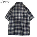 チェックシャツ メンズ 半袖 カジュアルシャツ チェック柄 軽量 薄手 吸汗速乾 通気性 柔らかい ポケット付き 前開き ゆったり オシャレ スーポツ トップス...