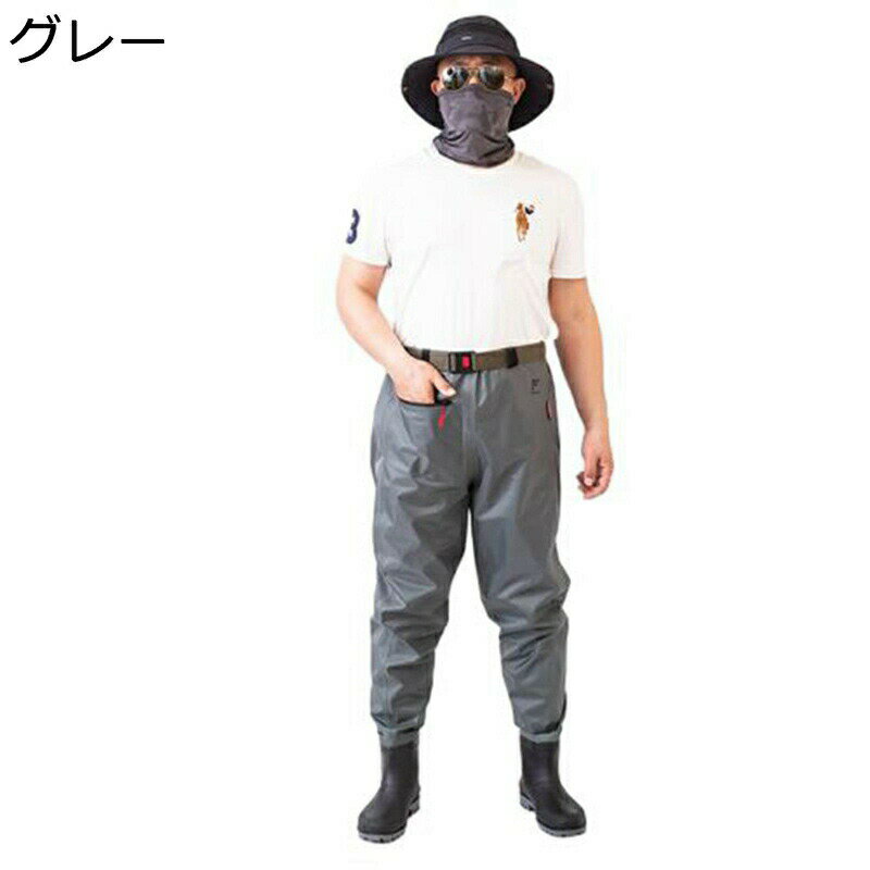 ウェストウェーダー 胴回り フィッシングウェーダー ヒップウェーダー 男女兼用 作業着 軽量 滑らない 完全防水 耐磨耗 ラジアル 一体成型 台風 アウトドア 防水つなぎ 釣り 作業 渓流 海 雪かき 潮干狩り