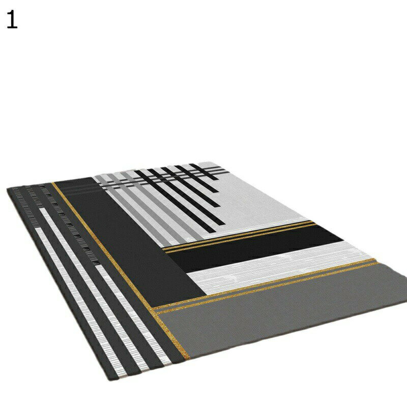 カーペット ラグマット ラグカーペット おしゃれ ラインアート 幾何系柄 騒音対策 転倒防止 速乾性 滑..