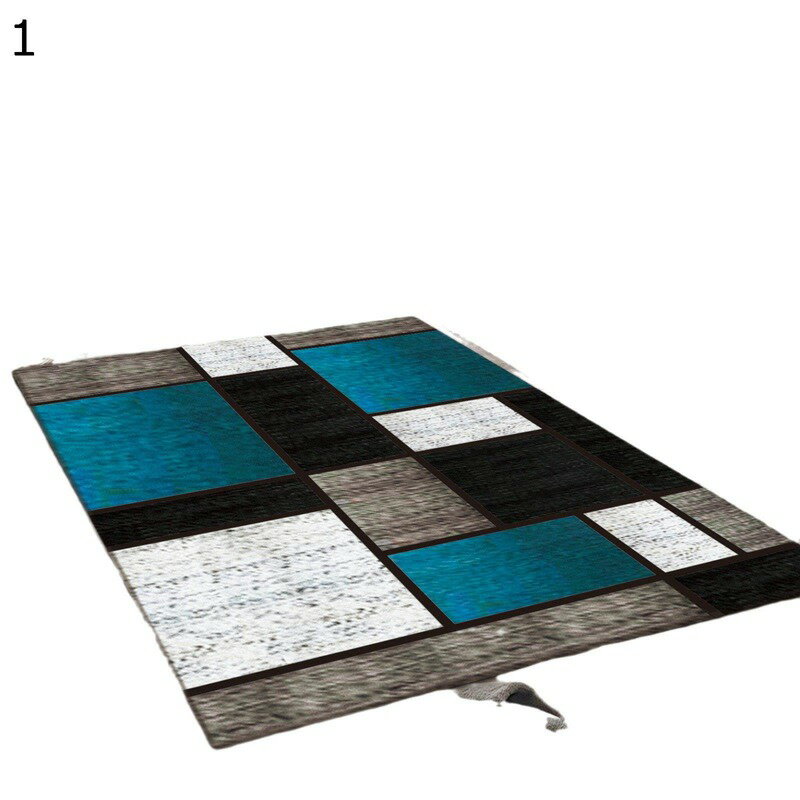 ラグカーペット ラグ カーペット フロアマット 床保護 北欧 お洒落 幾何系柄 滑り止め 柔らかい ラグマット 防音 転倒防止 洗える リビングルーム 居間用 オールシーズン