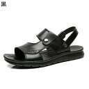 サンダル 本革 2way レザーサンダル アウトドアサンダル メンズ 大きいサイズ 23.5-19.5 cm.0cm スポサン 夏用 滑りにくい ビーチ 水陸両...