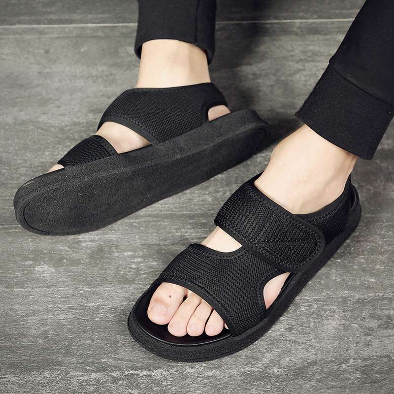 トレッキングサンダル サンダル メンズ マジックテープ ビーチサンダル メッシュ アウトドアサンダル スポサン 素足ok 海辺 川遊び 戸外 旅行 男性用 快適 蒸れない 滑らない 耐久 安定感