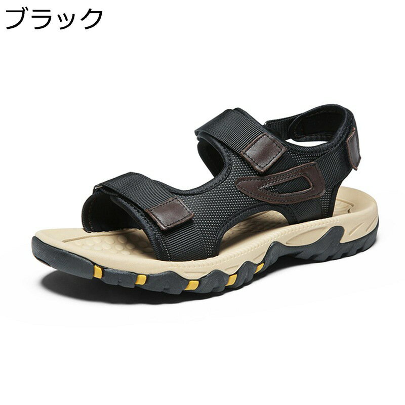 ドライバーサンダル サンダル メンズ 24.5-28.5cm キャンバス スポーツサンダル アウトドアサンダル マジックテープ オシャレ サマーサンダル コンフォート 防滑 吸汗 速乾 通気 水陸両用 プール スニーカー
