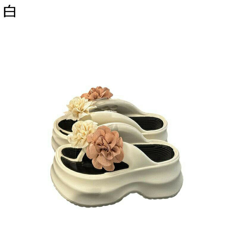 トングサンダル 花柄 花 フラワー サンダル ビーチサンダル ビーサン レディース ミュール ミュールサ..