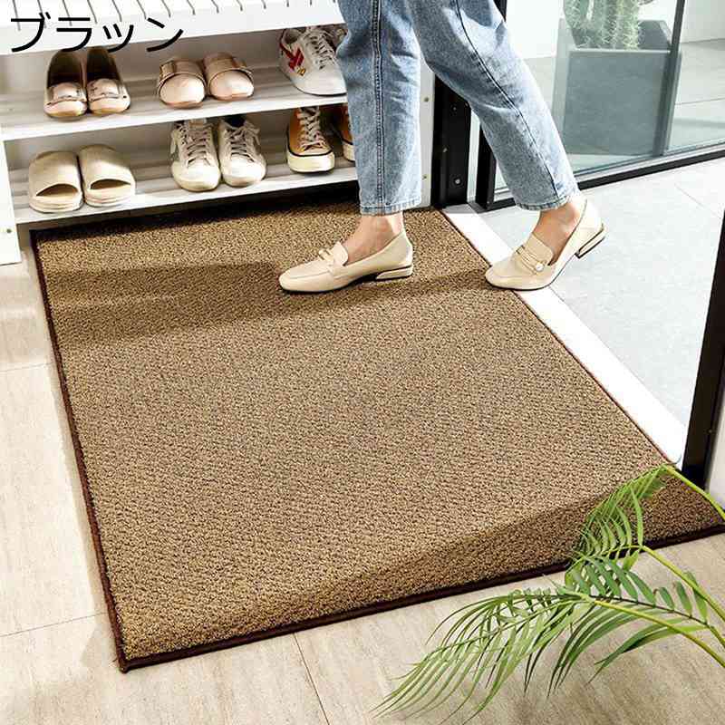 玄関マット 泥除けドアマット 屋内 耐磨耗性 すべり止め 洗える 砂落とし 泥落とし 防水 防塵 お手入れ..