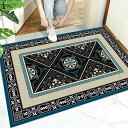 玄関マット 屋内 屋外 北欧 花柄 おしゃれ 滑り止め ゴブラン織り 泥落としマット 洗える 耐磨耗性 吸水速乾 エントランスマット ドアマット お手入れ簡単 オールシーズン 床暖房対応 家庭用