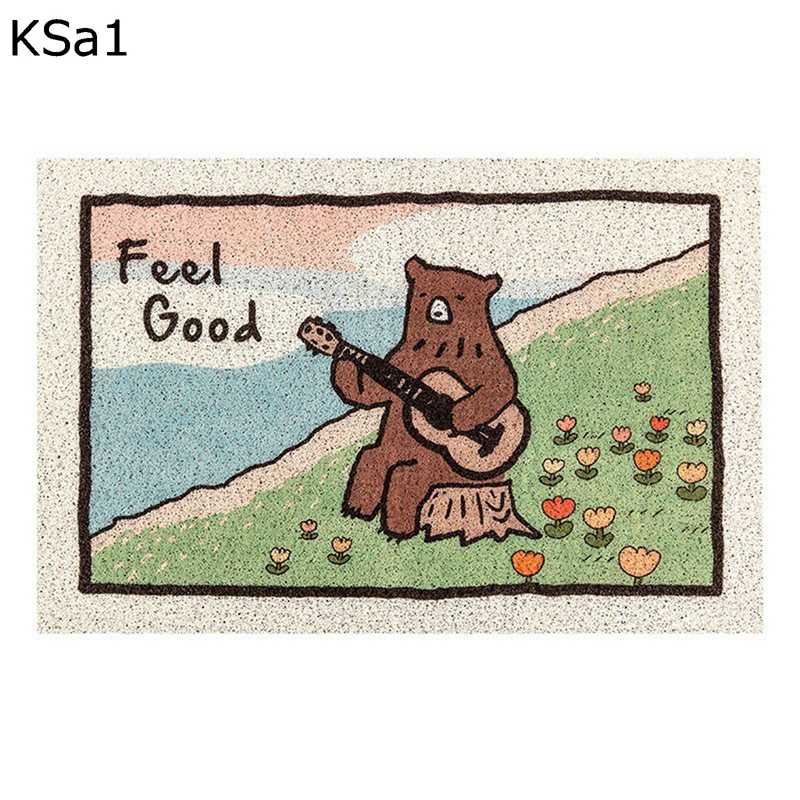 玄関マット 屋内 可愛い 動物柄 滑り止め 耐摩耗 泥落とし 砂落とし キッチンマット ドアマット マット カーペット 室内 屋外 家庭用 書斎 廊下 水洗いOK お手入れ簡単 オールシーズン適用