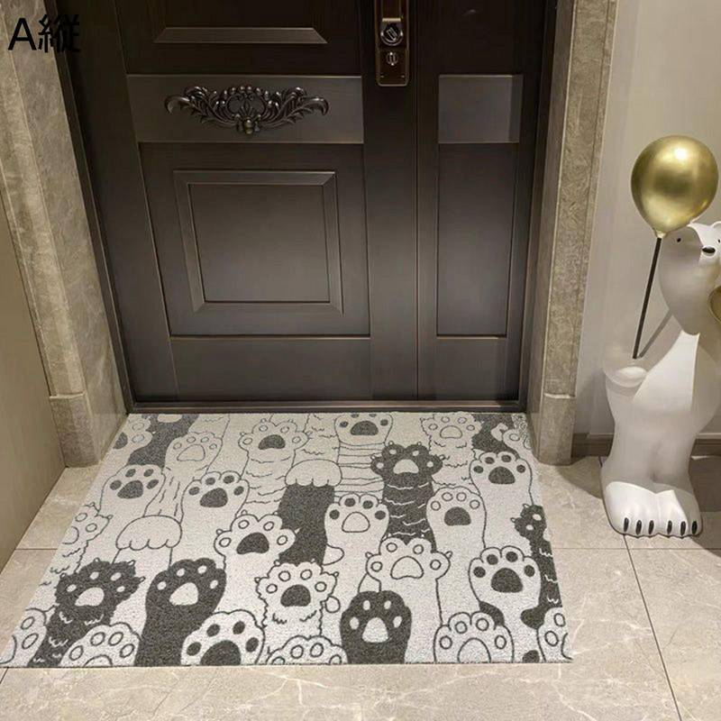 玄関マット 猫爪 屋内 屋外 泥落としマット お手入れ簡単 洗える すべり止め 耐磨耗性 吸水速乾 ドアマ..