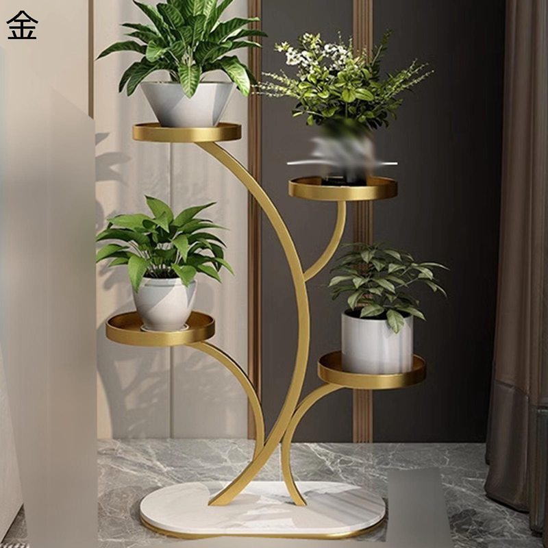 フラワースタンド バルコニーフラワーラック 室内 北欧 おしゃれ 植木鉢台 花台 スタンド 盆栽スタンド 植物スタンド 花置き棚 鉢ラック 指向性キャスター 移動が容易 防錆 耐荷重 観葉植物 棚