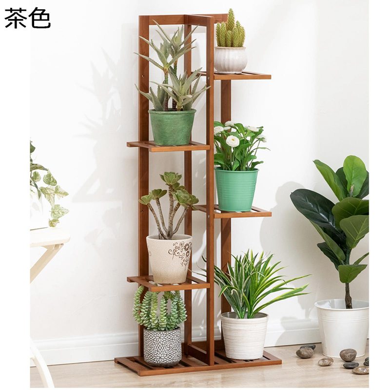 フラワースタンド プランタースタンド ガーデンラック 花台 観葉植物 植物の展示スタンド 竹製 組み立てが簡単 収納ラック 台 飾り台 鉢植え 花棚 おしゃれ シンプル 安定させる 防水 安定感 ガーデン ベランダ