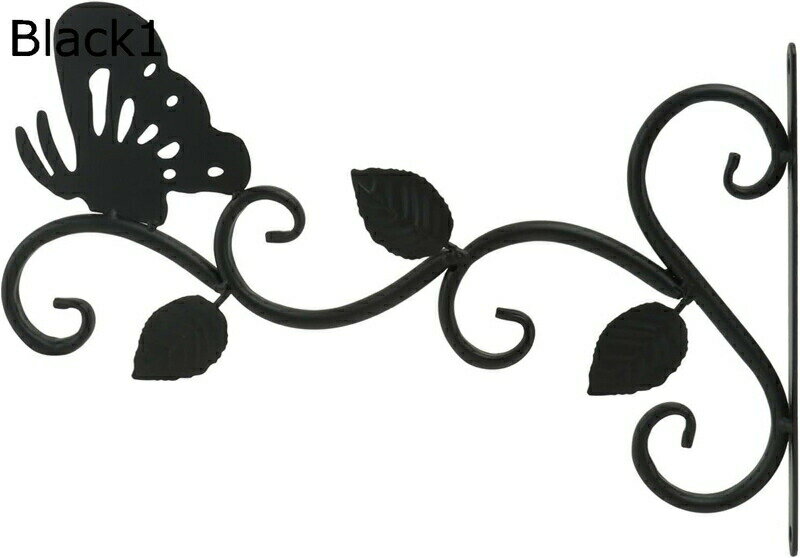 壁掛けフック アイアンブラケット 棚 壁掛け植物ブラケット 蝶 室内 壁 ハンギングフック アンティーク..