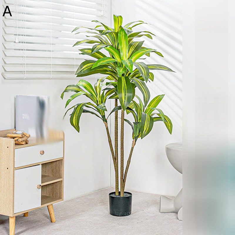 フェイクグリーン 人工観葉植物 竜血樹 ドラセナ インテリアグリーン リアル 本物そっくり 大型緑葉 人工葉っぱ 人工植物装飾 観葉樹 簡単世話いらず 北欧 アート ins インテリア ウェディング