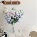 フクモソウ 造花インテリア 花束 枯れない花 装飾花 花瓶 フェイク花 観葉植物 リアル 本物そっくり お世話不要 花瓶付き 北欧 アート ins 家 事務所 ...