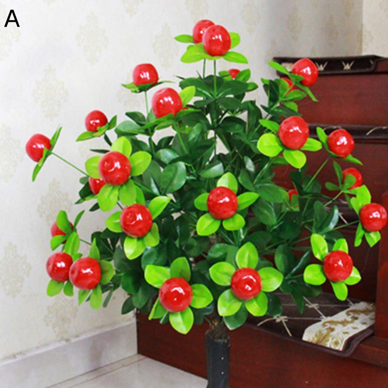 フェイクグリーン 果物 みかん キンカン りんご 人工観葉植物 インテリアグリーン リアル 本物そっくり 大型緑葉 人工葉っぱ 観葉樹 簡単世話いらず 北欧 アート ins ホーム 撮影小道具 結婚式