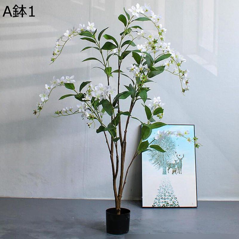 フェイクグリーン フェイク花 茉莉 鉢植え 造花アイビー リアル 人工葉っぱ 造花インテリア 大型 人工観葉植物 本物そっくり 観葉植物 観葉樹 枯れない 玄関 庭園 喫茶店 ガーデン飾り リビングルーム