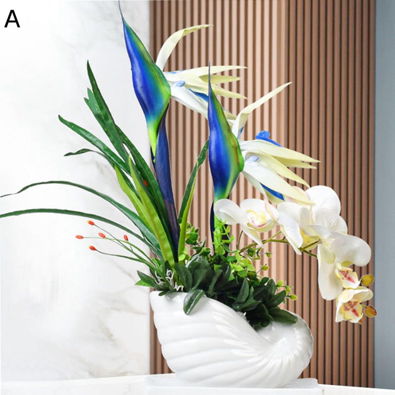 造花インテリア ゴクラクチョウ 卓上置き 枯れない花 装飾花 フェイク花 アートフラワー 観葉植物 リアル 本物そっくり お世話不要 アート ins 家 事務所 店 喫茶店 結婚式ガーデン飾り 装飾置物