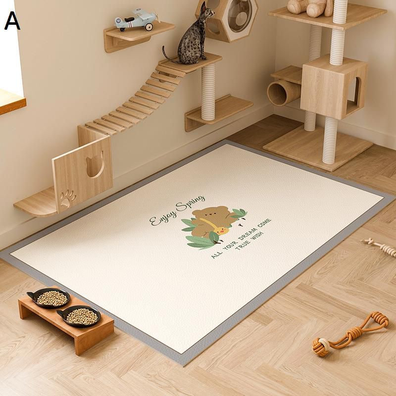 ペットマット すべり止め ペット対応 撥水pvc カーペット 洗えるペットシーツ かわいい ペット用遊びマ..