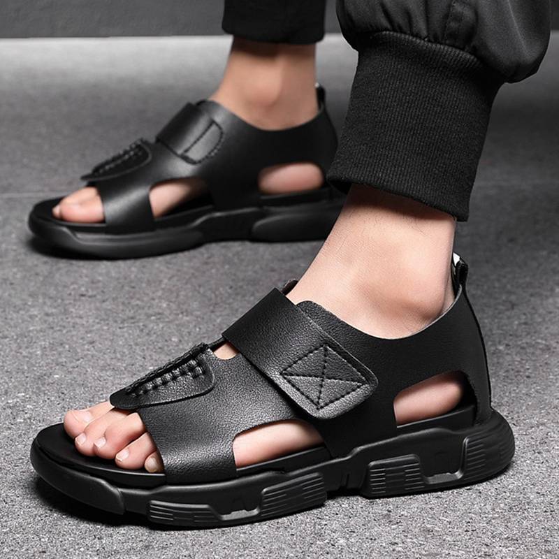 メンズ ビーチサンダル マジックテープ パンチング サンダル スポサン アウトドアサンダル 夏 男性 普段着 普段使い 職場 ソフトクッション 滑り止め 耐久 安定感 走れる 快適 柔軟