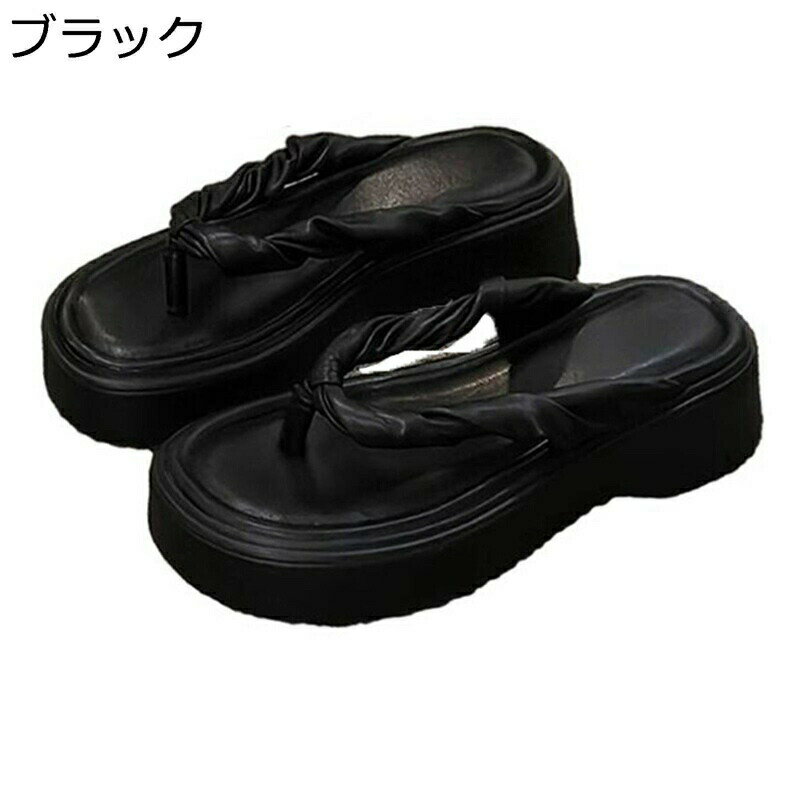 　　　 ◆◇◆人気の秘密◆◇◆ 厚底ソール高さ約5cm カカトを包む面積広めでホールド感がぐっとUP！根本が太くなった。安定感あるヒール。 裏面は滑り止め仕様になっているので滑りにくく、ソールが柔軟なので歩きやすく快適。摩耗が少なく耐久性に...