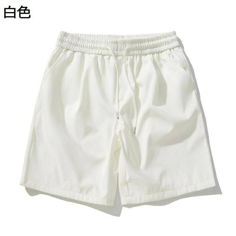 メンズ ワークパンツ ショットパンツ スポーツパンツ ハーフパンツ 黒 白 灰 カーキ スポーツウェア 涼しい 運動着 5分丈 無地 純色 スポーツ ゆったり ワイドショーツ 動きやすい カジュアル 弾力性